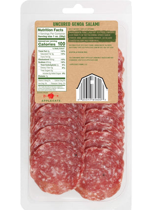 Applegate Natural Uncured Genoa Deli Salami, 4 Oz