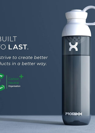 Promixx FORM Protein Shaker Bottle - A Premium for Shakes Infusions and Hydration Durable Gym Bottle, Leakproof Lid, Odorless 26oz (Graphite Gray), (PRO-P-S2-760SHAKER-GGCG)