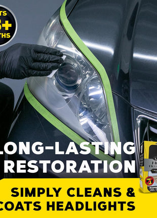 Meguiar's Ultimate Headlight Restoration Kit - The Perfect Headlight Repair Kit to Remove Yellowing and Cloudiness from Headlights - Easy to Use and Seals Headlights with 18 Plus Months of Protection