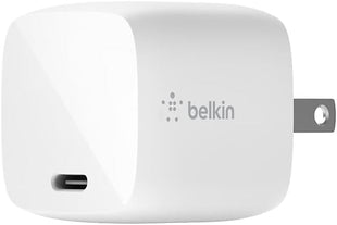 Belkin 30W GaN USB C Charger Block, Lightning Cable Included | Power Delivery GaN, iPhone Charger Fast Charging, Compatible with iPhone, iPad, and More