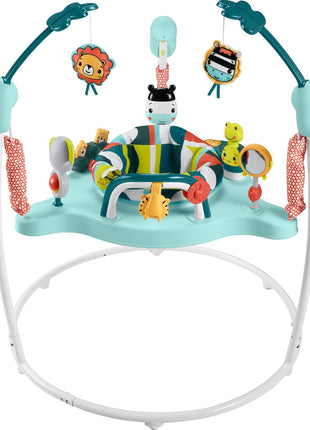 Fisher-Price Baby Bouncer Colorful Corners Jumperoo Activity Center with Music Lights Sounds & Developmental Toys