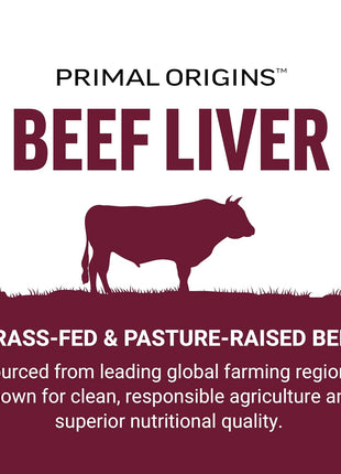 Force Factor Primal Origins Beef Liver Capsules | Grass Fed Beef Organ Supplement, Pasture-Raised, Hormone & Antibiotic Free, Non-GMO, 150 Capsules