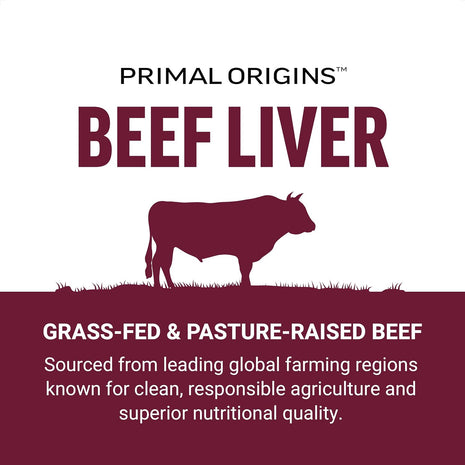 Force Factor Primal Origins Beef Liver Capsules | Grass Fed Beef Organ Supplement, Pasture-Raised, Hormone & Antibiotic Free, Non-GMO, 150 Capsules