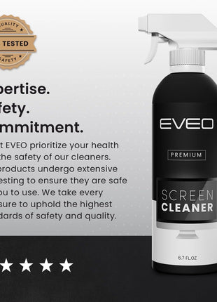 EVEO Screen Cleaner Spray - Large Screen Cleaner Bottle - TV Screen Cleaner, Computer Screen Cleaner, for Laptop, Phone, Ipad - Computer Cleaning kit Electronic Cleaner (1 Pack)