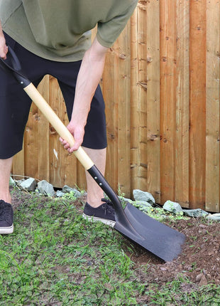 Square Shovel, Shovels for Digging with D-Handle, Overall 41-Inch Long Garden Shovel, Transfer Shovel, Snow Shovel for Car, Garden Tools