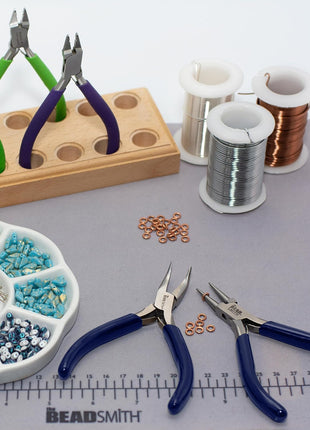 The Beadsmith Bent Chain-Nose Pliers for Crafting and Repair, Jewelry Making Supplies