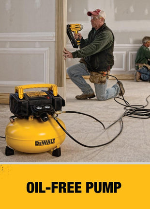 DEWALT Pancake Air Compressor, 6 Gallon, 165 PSI (DWFP55126)