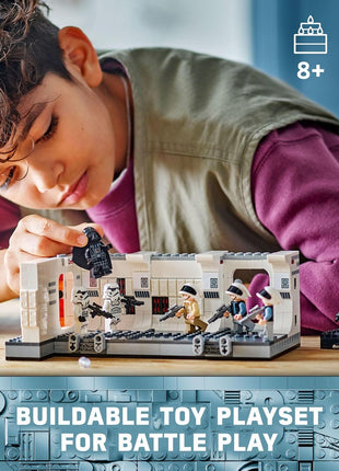 LEGO Star Wars: A New Hope Boarding The Tantive IV Fantasy Toy, Collectible Star Wars Toy with Exclusive 25th Anniversary Minifigure Clone Trooper Fives, Gift Idea for Kids Ages 8 and Up, 75387