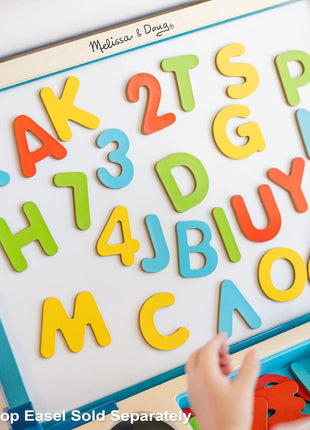 Melissa & Doug Deluxe Magnetic Letters and Numbers Set – 89 Wooden Alphabet Magnets & Numbers, Educational Learning Toys for Preschool Kids Ages 3+