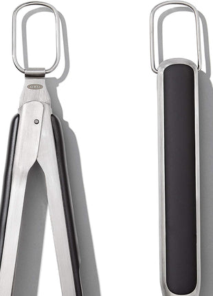 OXO Good Grips Grilling Tools, Tongs and Turner Set, Black