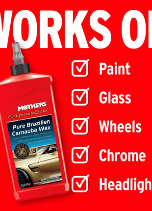 Mothers California Gold Pure Brazilian Carnauba Wax, 16 oz. (05750)