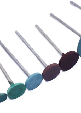 Polishing Burr Jewelry Polishing Rubber Rotary Tools Accessories Diamond-in-Rubber Emery Polishing Bit Set Metal, Glass, Stone, Tile 26 Pieces