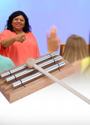 Three Tone Chime For Mindfulness Meditation, Relaxation, Stress & Anxiety Relief, Chakra Healing, Yoga, Teachers' Classroom Chime