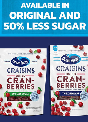 Ocean Spray Craisins Dried Cranberries, Original, 48 Ounce
