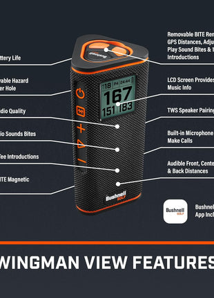 Bushnell Wingman View Golf GPS Speaker