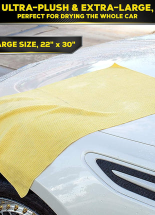 Meguiar's Water Magnet Microfiber Drying Towel - Premium Car Drying Towel That's Super Plush, Water Absorbent & Scratch-Free -1 Pack