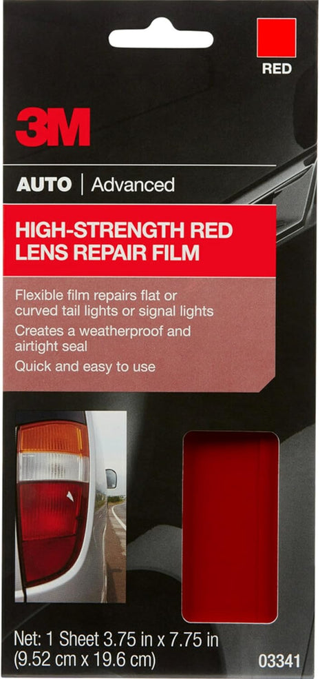 3M Auto High Strength Red Lens Repair Film, 03341, 3.75 in x 7.75 in