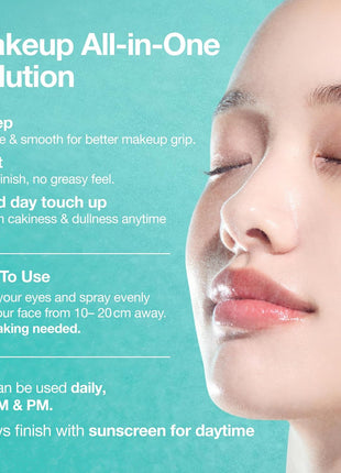 Anua PDRN Collagen Glow Facial Serum Spray, Hydrating Face Mist, Hyaluronic Acid, dewy glass finish, All Skin Types, Instant Plumping Hydration, Firming Care, Korean Skincare, 3.38 fl oz