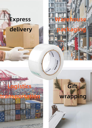 AUDTMWH Packing Tape Refills, Clear, Packaging Tape Heavy Duty Designed for Moving, Shipping and Packing, Mailing,1.88 inch x 60 yds, 2 Rolls