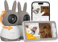 ieGeek 2K Split-Screen Baby Monitor, 5inch Audio Baby Monitor with 2 Cameras, WiFi Smartphone Video Dual Camera, Night Vision, Motion & Cry Detection, Two Way Talk Temper &Humidity Sensor