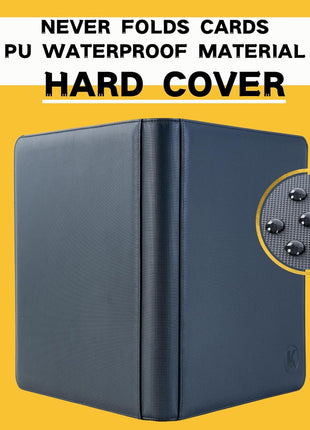 Top loader Binder, Holds 128+ Toploaders, 4 Pocket Top Loader Card Storage Case, Double-Sided Pockets for trading card in 3 x 4'' Toploaders