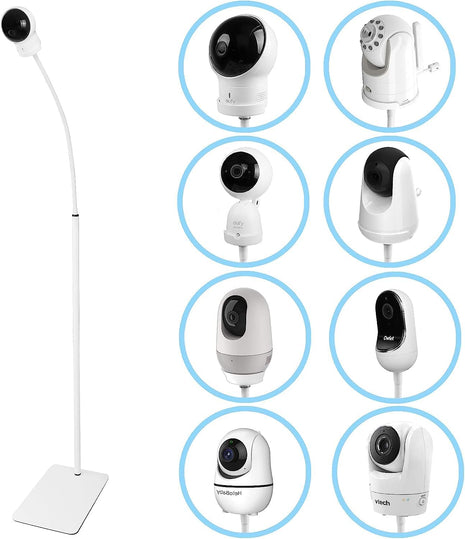HOLACA 35 inch or 63 inch Floor Stand for Hellobaby, Infant Optics DXR-8/8 Pro, eufy, Vava/Hipp and Nooie Baby Monitor,Owlet and Motorola Baby Monitor, for Any Other Cameras with 1/4 Screw Mount
