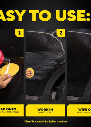Meguiar's Water Spot Remover, Heavy Duty Water Spot Remover for Cars, Remove Water Stains and Polish Glossy Paint with a Versatile Clear Coat Safe Formula, 16 oz