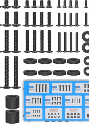 MOUNTUP Universal TV Mounting Hardware Kit Fits Most LED LCD OLED 4K TVs, Includes M4 M5 M6 M8 TV Screws, Spacers, Washers for TVs/Monitor Mounting up to 80 inches, MU0041