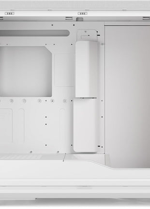 Fractal Design Meshify 3 XL White Tempered Glass Clear Tint - High Airflow PC Gaming Case - Mesh Front Panel - Three ARGB Momentum 14 Gen 2 Fans Included - Spacious Interior - GPU up to 512mm