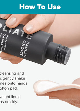 Paula's Choice SKIN PERFECTING 2% BHA Liquid Exfoliant with Salicylic Acid, Facial Polish for Pores, Wrinkles & Fine Lines, Suitable for Blackhead-Prone Skin, Fragrance-Free
