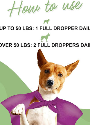 Liquid Glucosamine Drops Plus Milk Thistle Drops - for Dog Joint Health, Mobility Support, Liver, Detox & Overall Wellness – Liquid Glucosamine 16 Ounces - Milk Thistle 2 Ounces