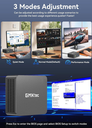 GMKtec Mini PC Intel Core i3-10110U Processor 8GB DDR4 256GB SSD | i226-V RJ45 Ethernet Desktop Computer 4K Dual/ 4X USB3.2/ WiFi 6 BT5.2/ Nucbox G3 Pro