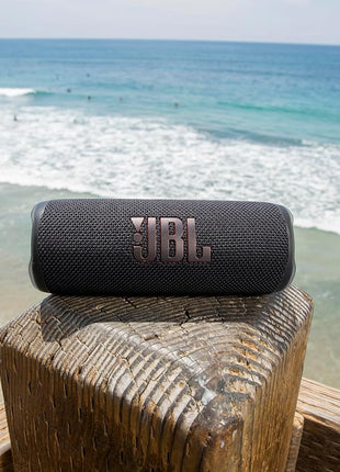JBL Flip 6 - Portable Bluetooth Speaker, powerful sound and deep bass, IPX7 waterproof, 12 hours of playtime, JBL PartyBoost for multiple speaker pairing for home, outdoor and travel (Black)