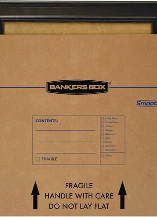 Bankers Box 4-Pack Large TV/Picture/Mirror Moving Boxes | Protect TVs, mirrors, and framed art with rigid moving boxes sized for flat, fragile items.