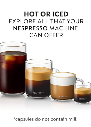 Nespresso Vertuo, Melozio Decaffeinato, 30-Count Espresso Pods | Capsules Medium Roast Pack of 1 Coffee Brews 7.8 oz