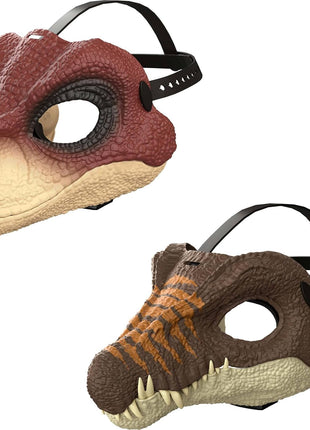Mattel Jurassic World Rebirth Spinosaurus Dinosaur Mask, Role-Play Head Wear, Movie-Inspired Costume Gear, Openable Jaw, Realistic Texture and Color, Adjustable Strap
