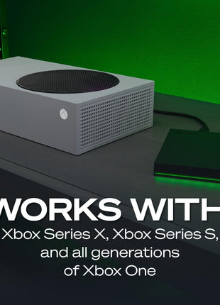 Seagate 2TB Game Drive for Xbox | USB 3.0 (STKX2000400) | Officially Licensed HDD for Xbox. Archive Series X|S games. Play Xbox One games directly. Xbox Game Pass. Warranty + Rescue