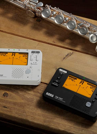 Korg TM-70T Tuner & Metronome w/Sound Out, Transpose & Chromatic - Black
