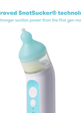 Frida Baby Electric NoseFrida Nasal Aspirator for Baby, Nose Sucker for Baby & Toddler, Upgraded Nasal Aspirator for Congestion + Allergy Relief with 3 Suction Levels, 2 Silicone Tips, USB