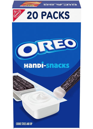 Handi-Snacks OREO Cookie Sticks 'N Creme Dip Snack Packs, 20 Snack Packs | Individually Wrapped