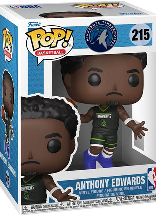 Funko POP! NBA: Timberwolves - Anthony Edwards | Official Sports Merch - Collectable Vinyl Figurine for Shelf Display - Birthday Gift Idea for Fans and Collectors