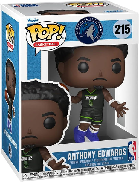Funko POP! NBA: Timberwolves - Anthony Edwards | Official Sports Merch - Collectable Vinyl Figurine for Shelf Display - Birthday Gift Idea for Fans and Collectors