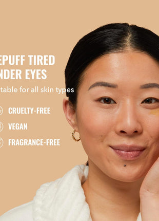 Good Molecules Yerba Mate Wake Up Eye Gel - Hydrating Under Eye Gel Cream with Hyaluronic Acid and Caffeine - Target Dark Circles and Puffiness - Skin Care for Face