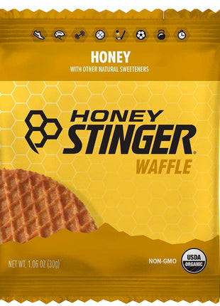 Honey Stinger Organic Honey Waffle, Energy Stroopwafel for Exercise, Endurance and Performance, Sports Nutrition for Home & Gym, Pre and Post Workout, 16.96 Ounces (Pack of 16)