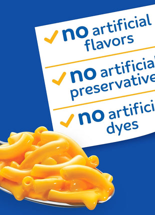 Kraft Mac and Cheese, 8 Cups, for Easy Dinner or Dinner Sides, Original Flavor, No Artificial Flavors, Preservatives or Dyes, 2.05 oz