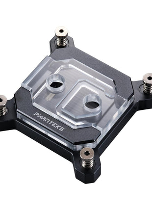 Phanteks (PH-C370I_BK01) Glacier C370I CPU Water Block for Intel Sockets 1700/1200/115x, Support Intel 14th Gen Processor, Pure Copper Base, Digital-RGB Lighting, Black