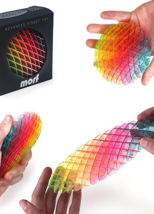 Morf Worm 3D Sensory Figgy Fidget Toy, Rainbow, Small | Quiet Fidget Toy: Sensory Figgy toy for focus and stress relief; satisfying tactile play for classrooms, desks, and travel