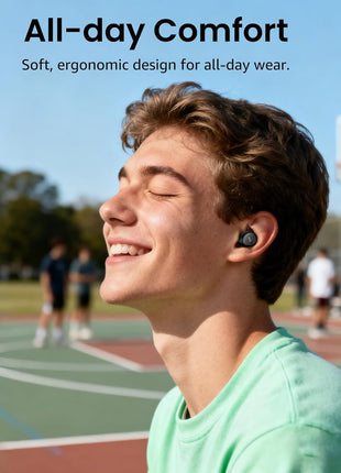 TOZO A1 Wireless Earbuds Bluetooth 5.3 Light Weight in Ear Headphones | IPX5 Waterproof, 2 Mics for AI Calls, Immersive Premium Sound Bass Ear buds with Charging Case, 32 Presets EQ via TOZO App