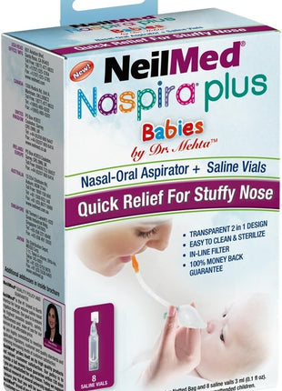 NeilMed Naspira Plus Nasal Oral Aspirator, 1 Count