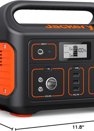 Jackery Portable Power Station Explorer 500, 518Wh Outdoor Solar Generator Mobile Lithium Battery Pack with 110V/500W AC Outlet for Home Use, Emergency Backup,Road Trip Camping (Solar Panel Optional)